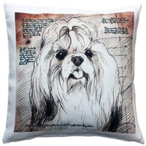 THINK GIFT! Luxurious Shih Tzu Accent Pillow FREE SHIPPING!